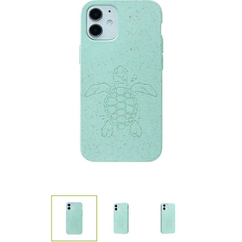 Pela case iPhone 12 mini Ocean Turquoise (Turtle edition)